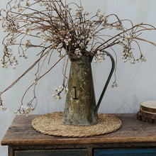 Carregar imagem no visualizador da galeria, Tapetes para panelas, jogos americanos de rattan trançado à mão, tapetes redondo