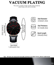 Carregar imagem no visualizador da galeria, Conjunto de 3 peças de relógios masculinos de luxo, casuais, em couro