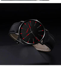 Carregar imagem no visualizador da galeria, Conjunto de 3 peças de relógios masculinos de luxo, casuais, em couro