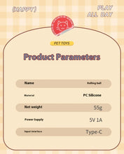Carregar imagem no visualizador da galeria, Bola elétrica inteligente para cães e gatos, brinquedo interativo de pelúcia
